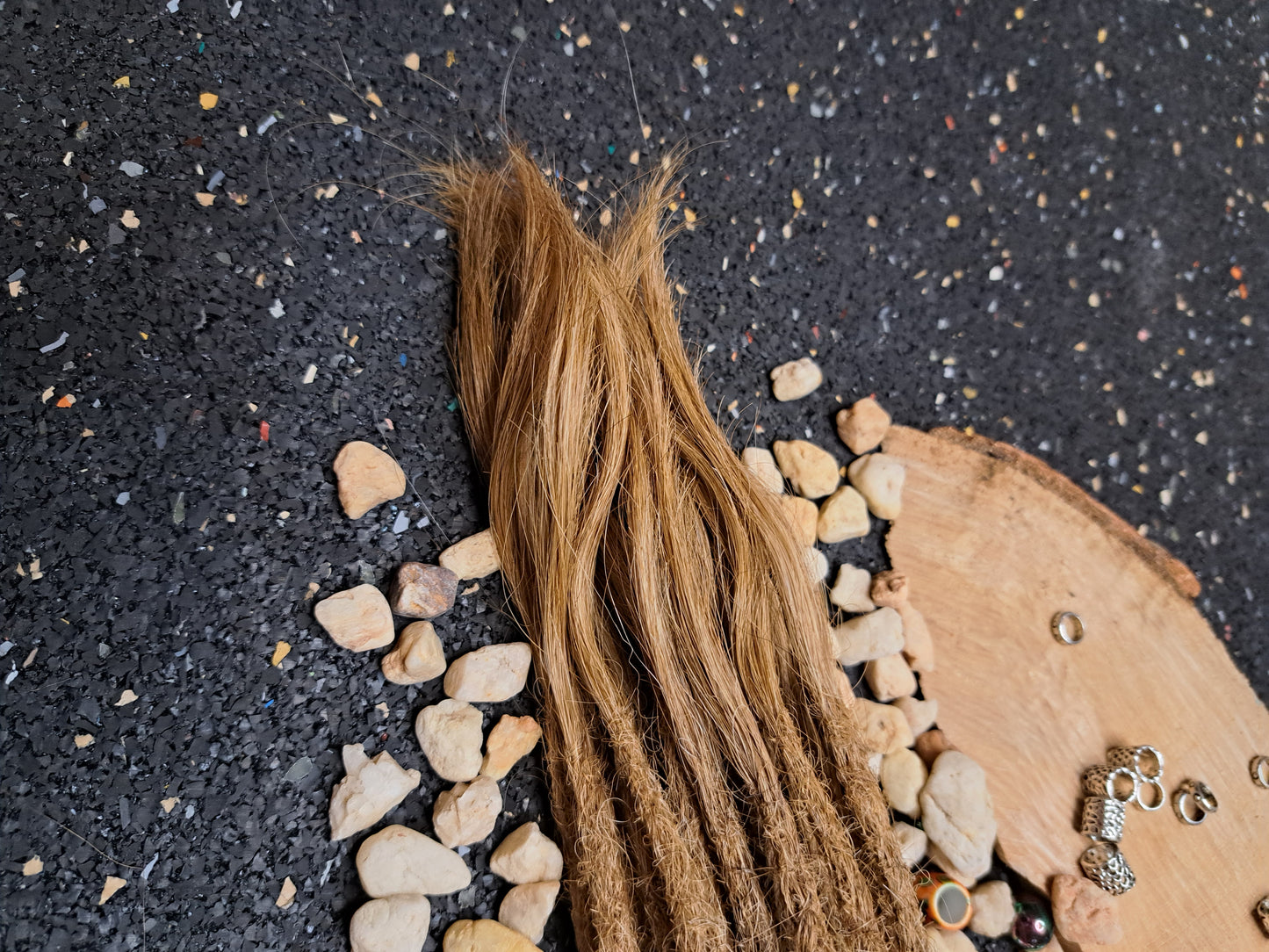 Dread Extensions Hellbraun 45-50cm zum Flechten