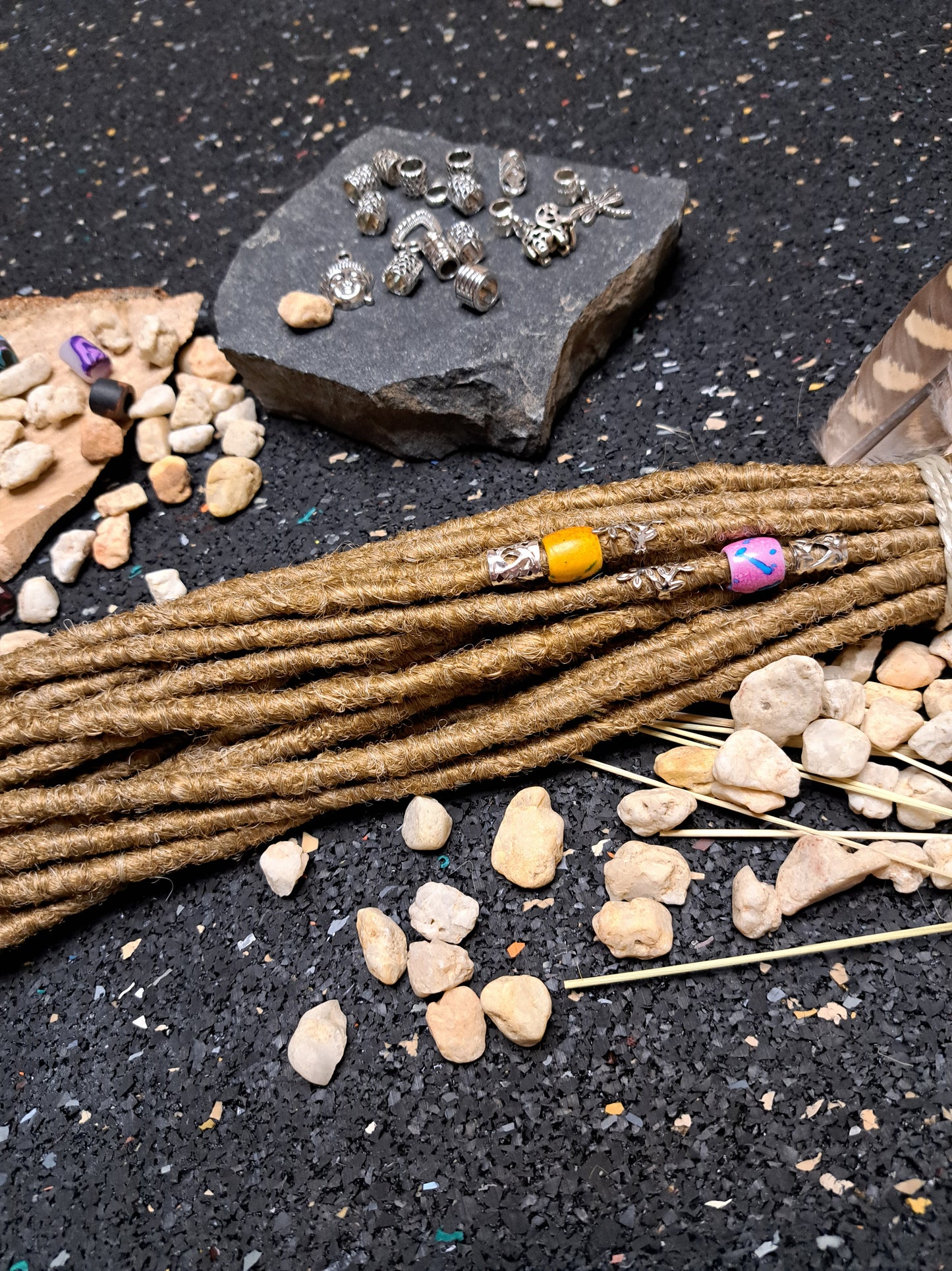 Synthetische Dreads Single Ended 50cm Hellbraun