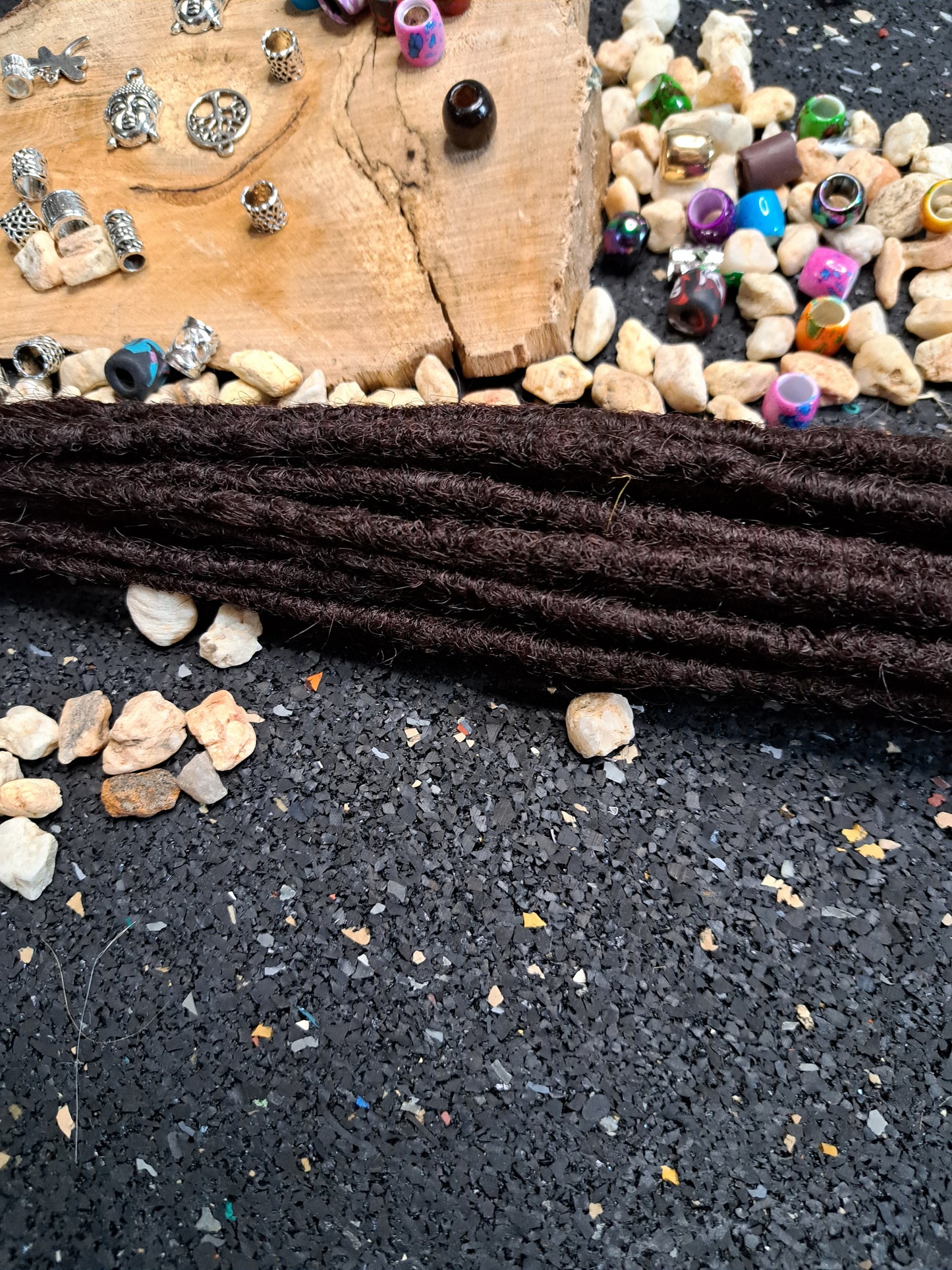 Synthetische Dreads Single Ended 50cm Mahaghoni
