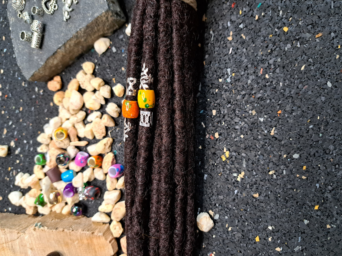 Synthetische Dreads Single Ended 50cm Mahaghoni