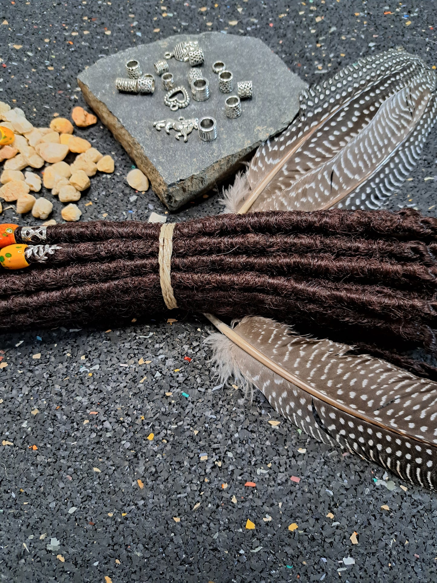Synthetische Dreads Single Ended 50cm Mahaghoni