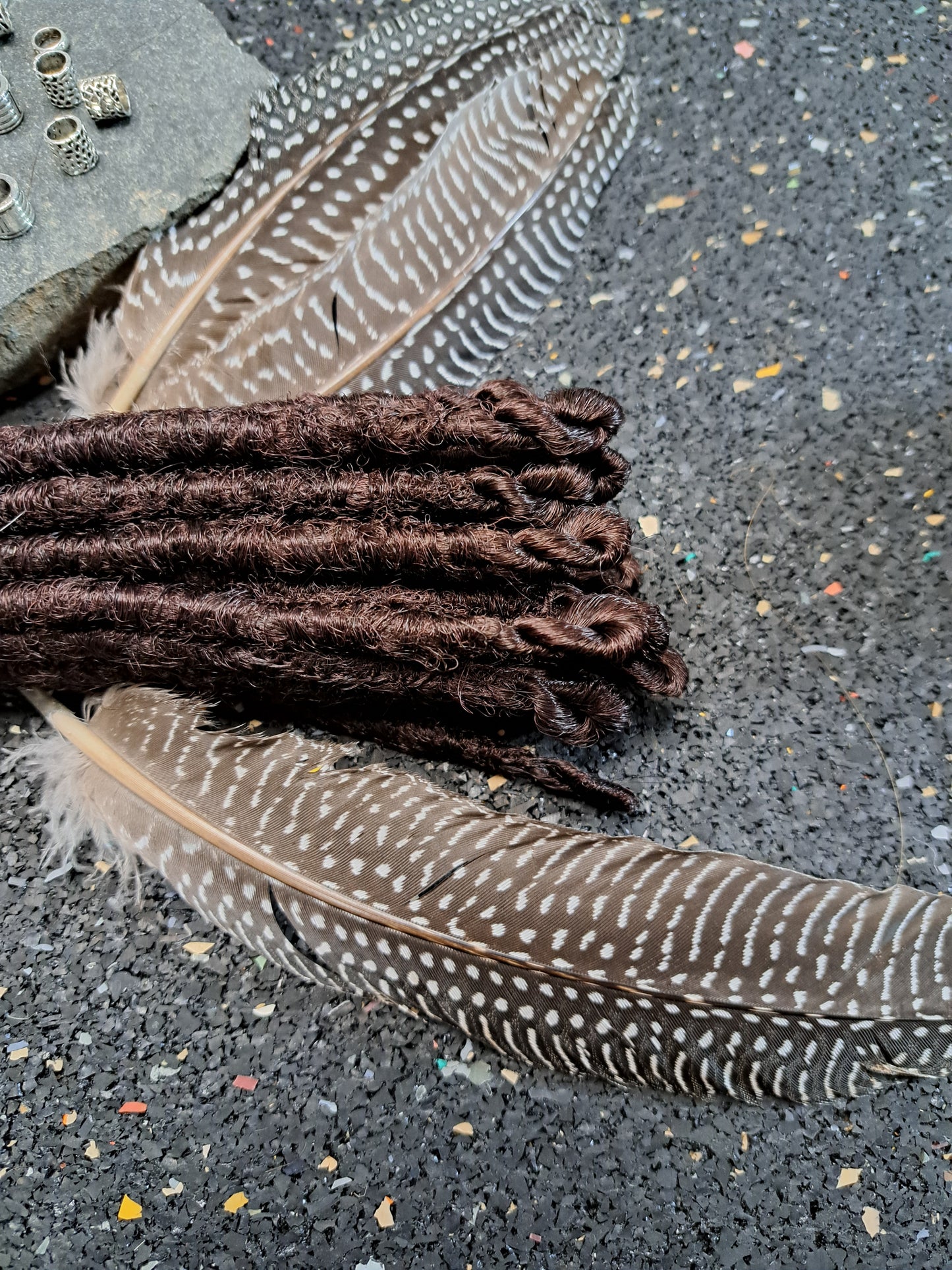 Synthetische Dreads Single Ended 50cm Mahaghoni