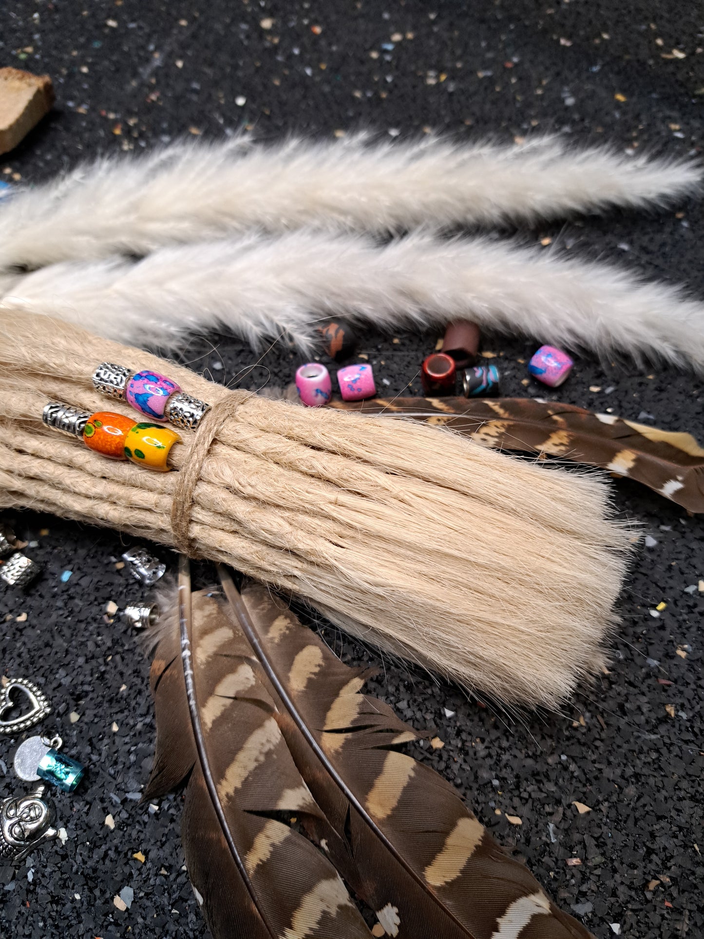 Dread Extensions Lichtblond lange offene Enden 35-40cm