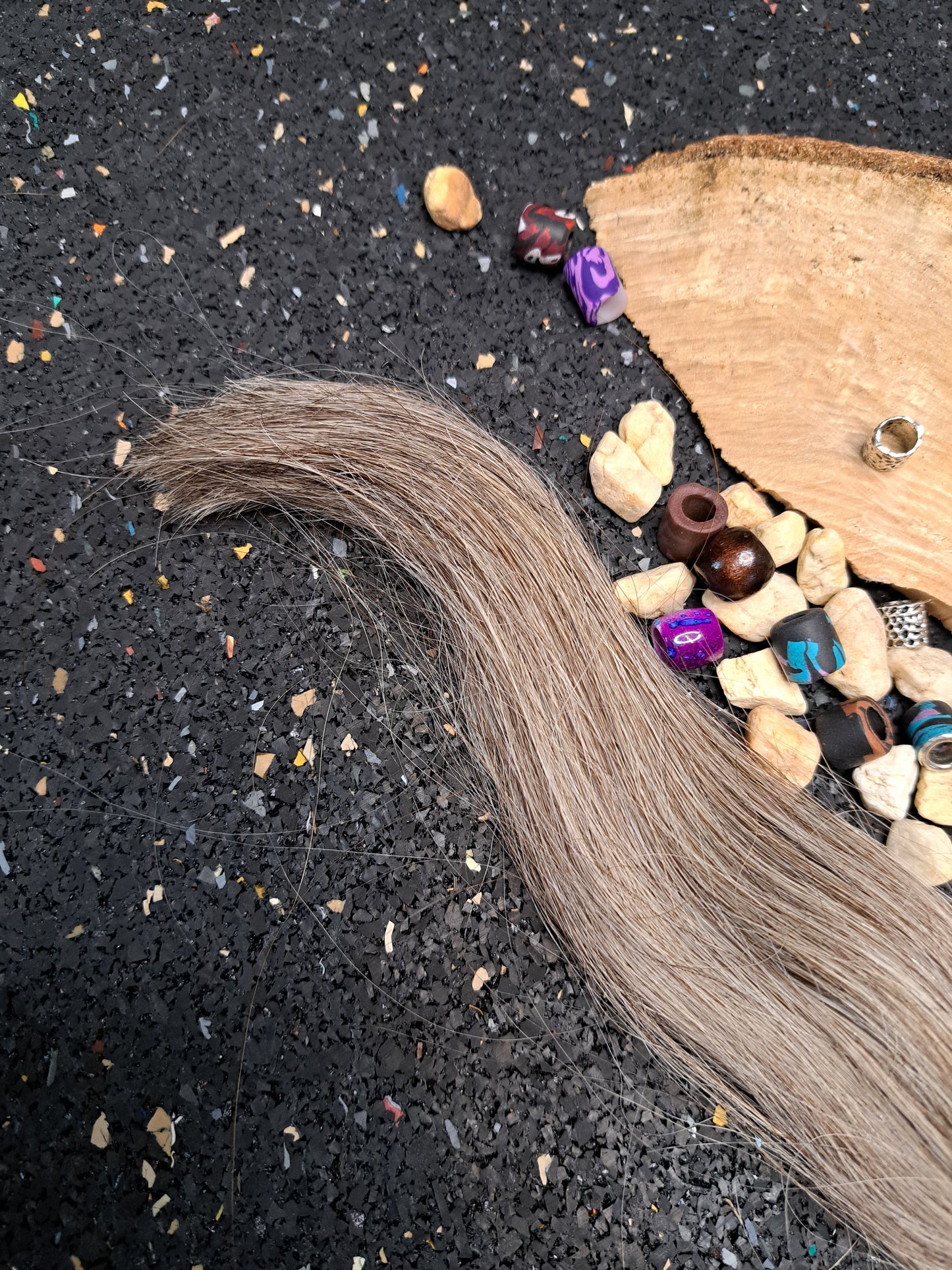 Premium Haar zur Dreadlockerstellung Hellgrau