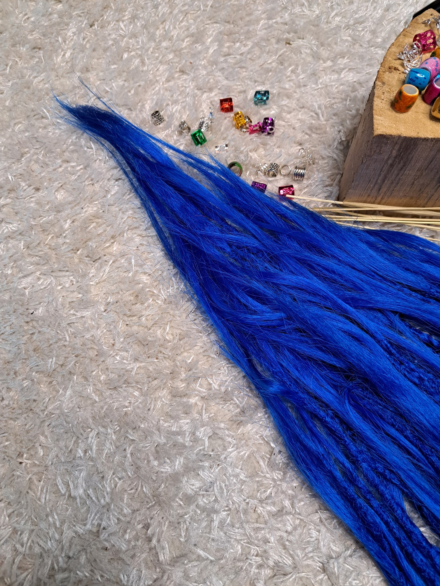 Set Braids Double Ended Blau 130cm