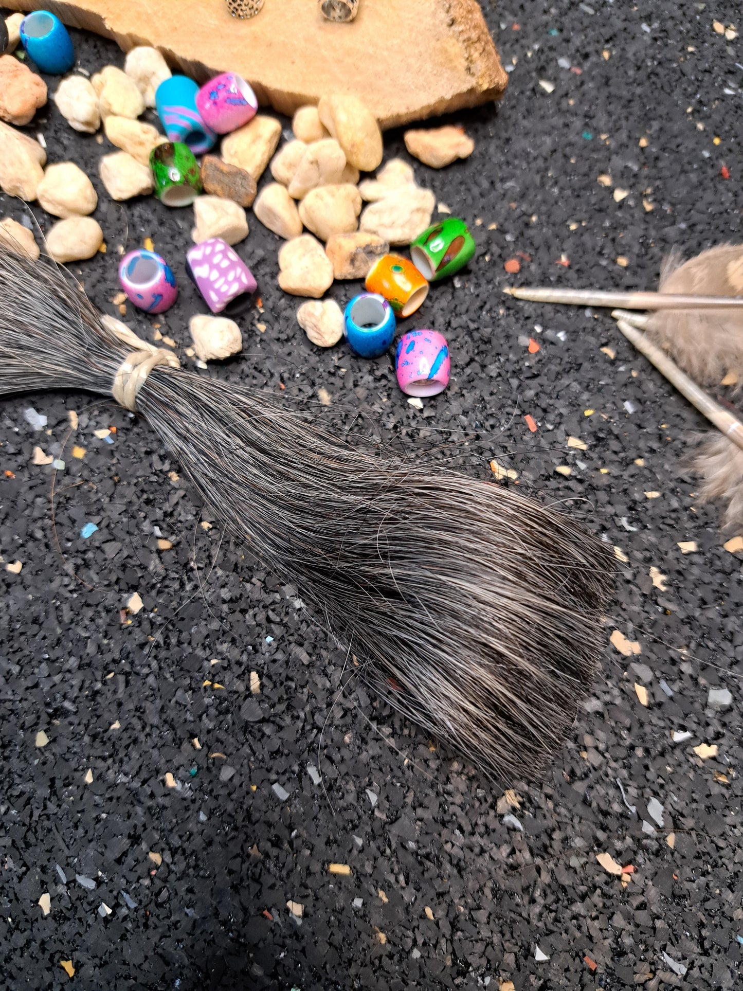 Premium Haar zur Dreadlockerstellung Dunkelgrau