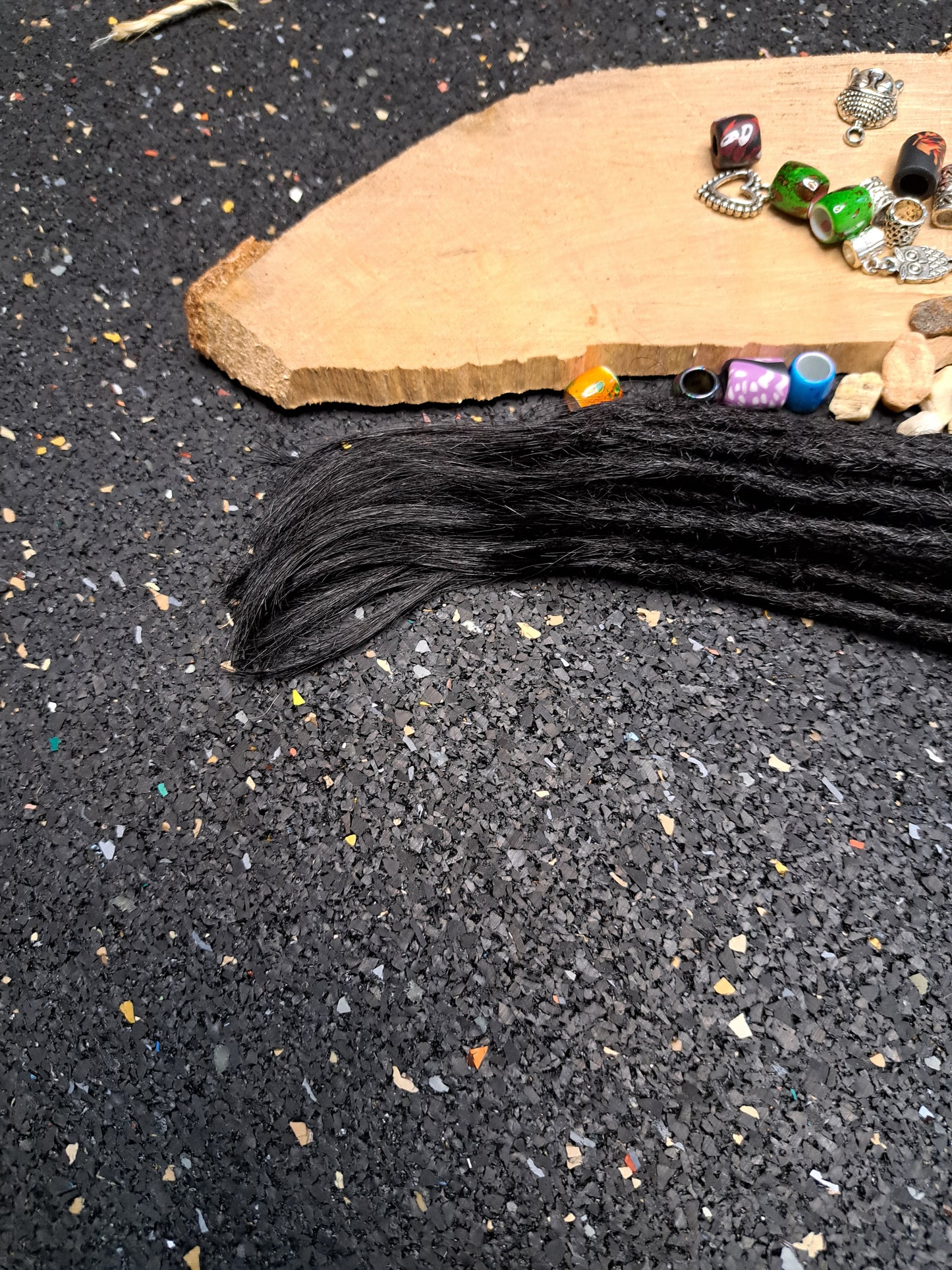 Dread Extensions Schwarz 35-40cm