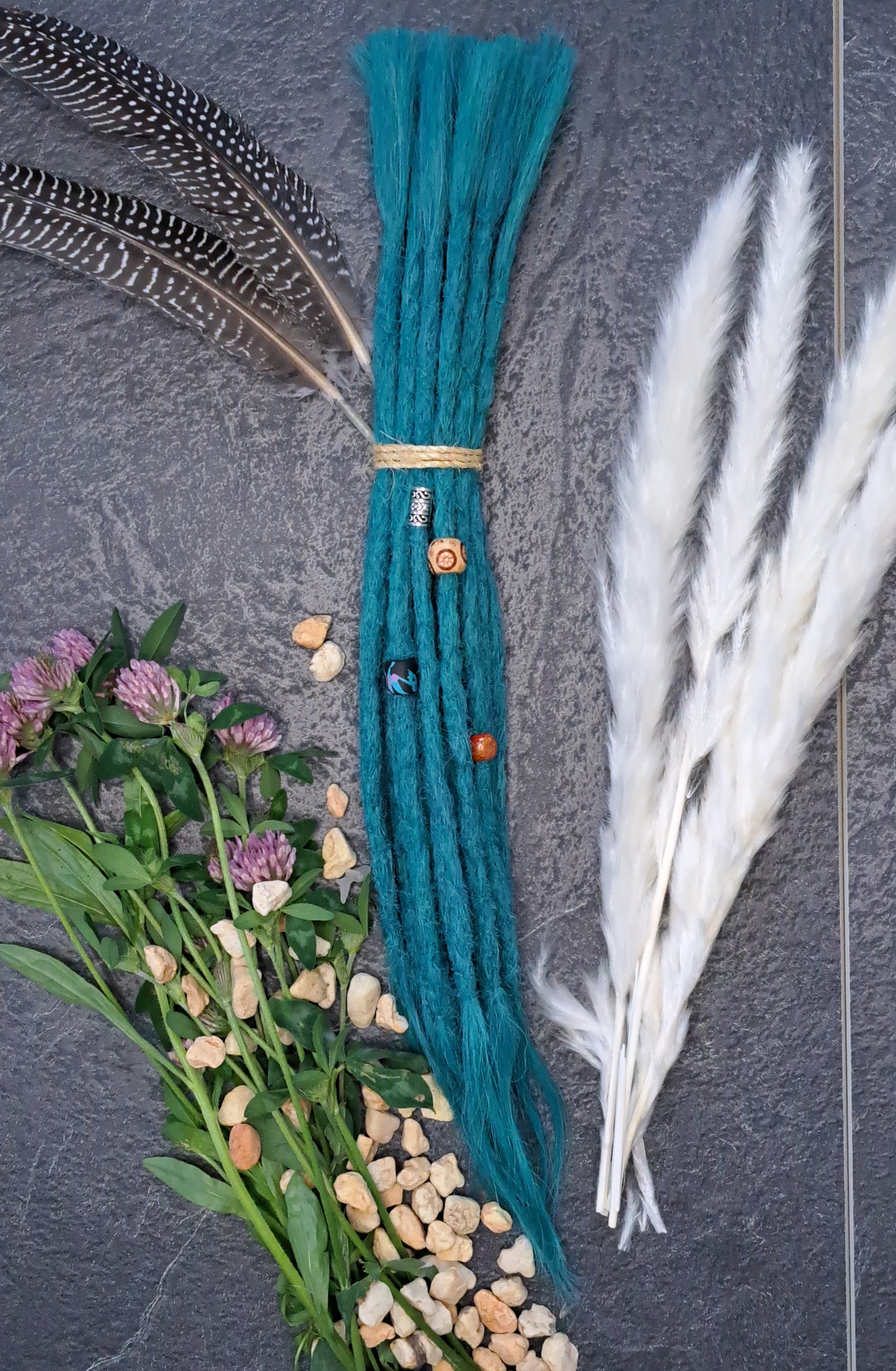 Dread Extensions Türkis 35-40cm