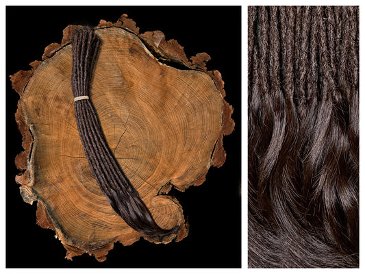 Dread Extensions Dunkelbraun 45-50cm zum Flechten