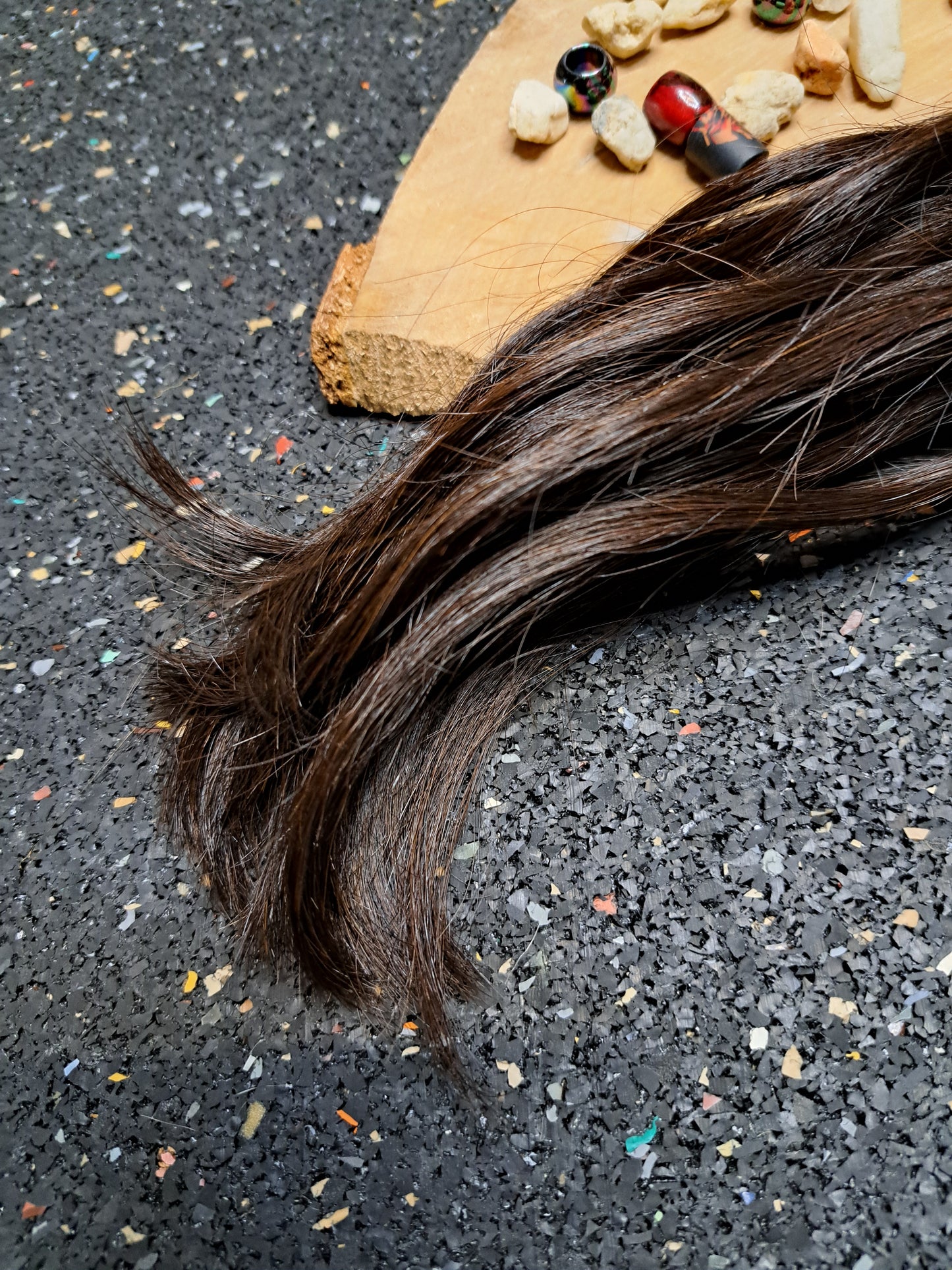 Dread Extensions Dunkelbraun 45-50cm zum Flechten