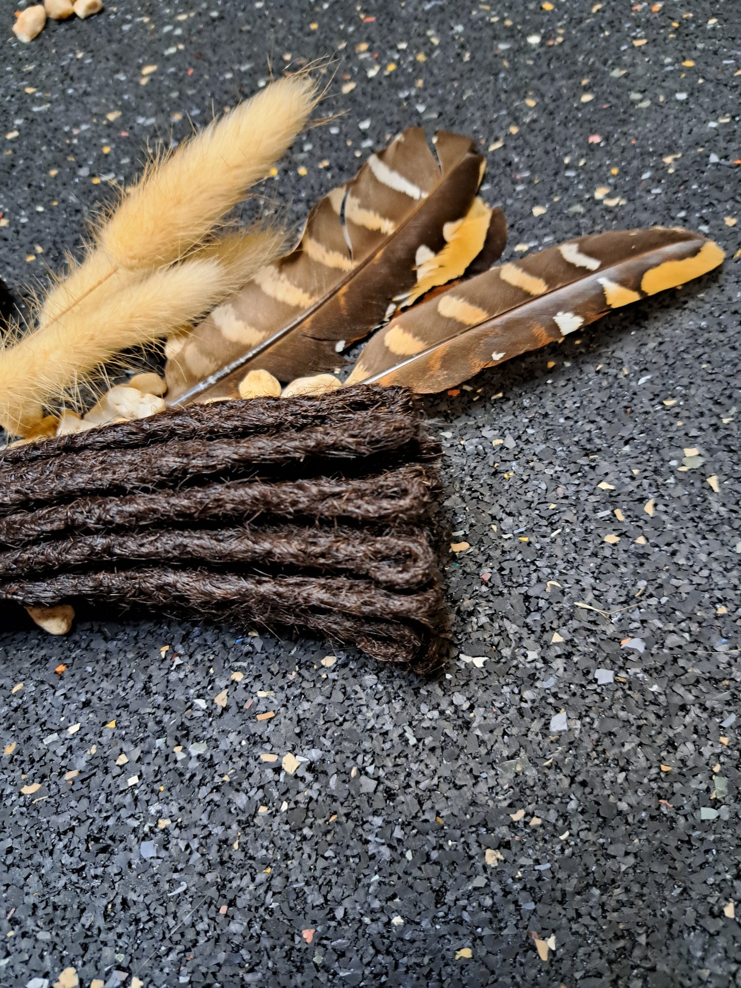 Dread Extensions Dunkelbraun 45-50cm zum Flechten