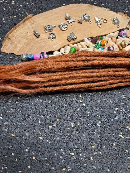 Dread Extensions Kupfer 45-50cm zum Flechten