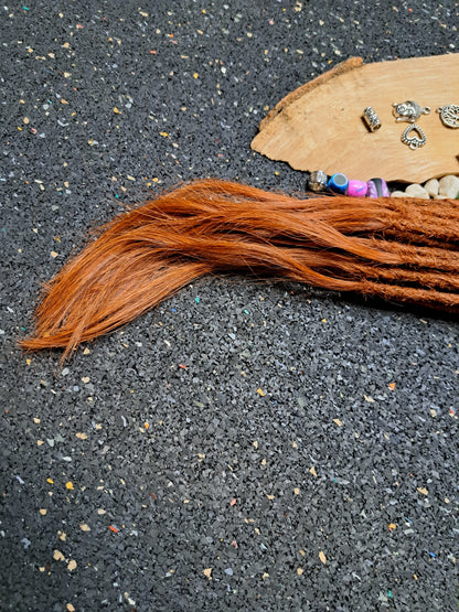 Dread Extensions Kupfer 45-50cm zum Flechten