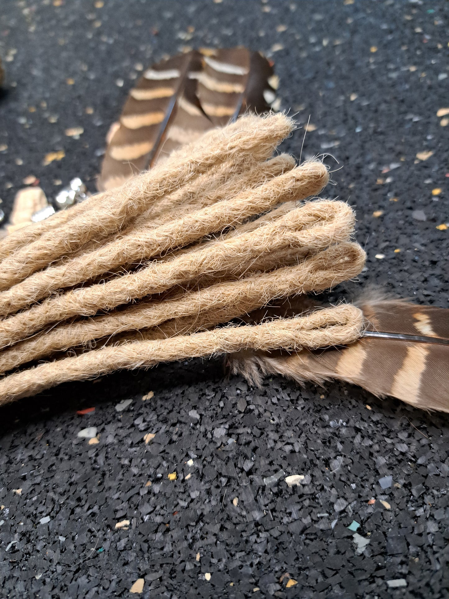 Dread Extensions Aschblond 35-40cm zum Flechten