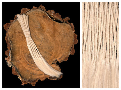 Dread Extensions Lichtblond 45-50cm lange offene Enden (Remy)