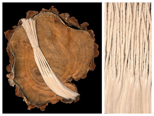 Dread Extensions Lichtblond 45-50cm lange offene Enden (Remy)