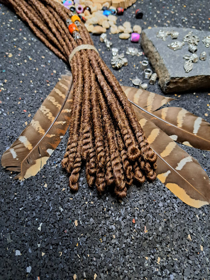 Synthetische Dreads Single Ended 50cm Haselnuss