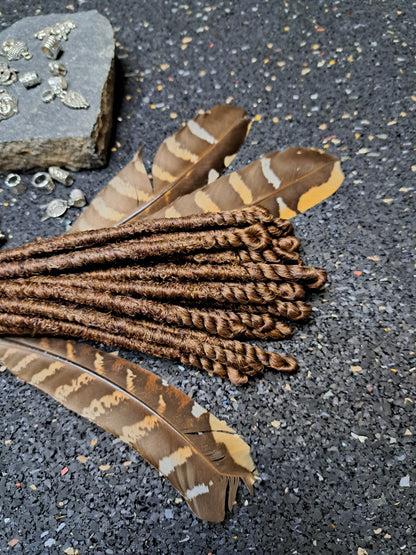 Synthetische Dreads Single Ended 50cm Haselnuss