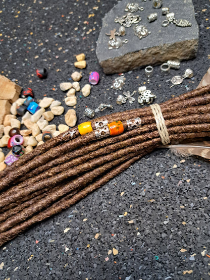 Synthetische Dreads Single Ended 50cm Haselnuss