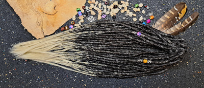 Synthetische Dreads Double Ended 50cm Braun Lichtblond