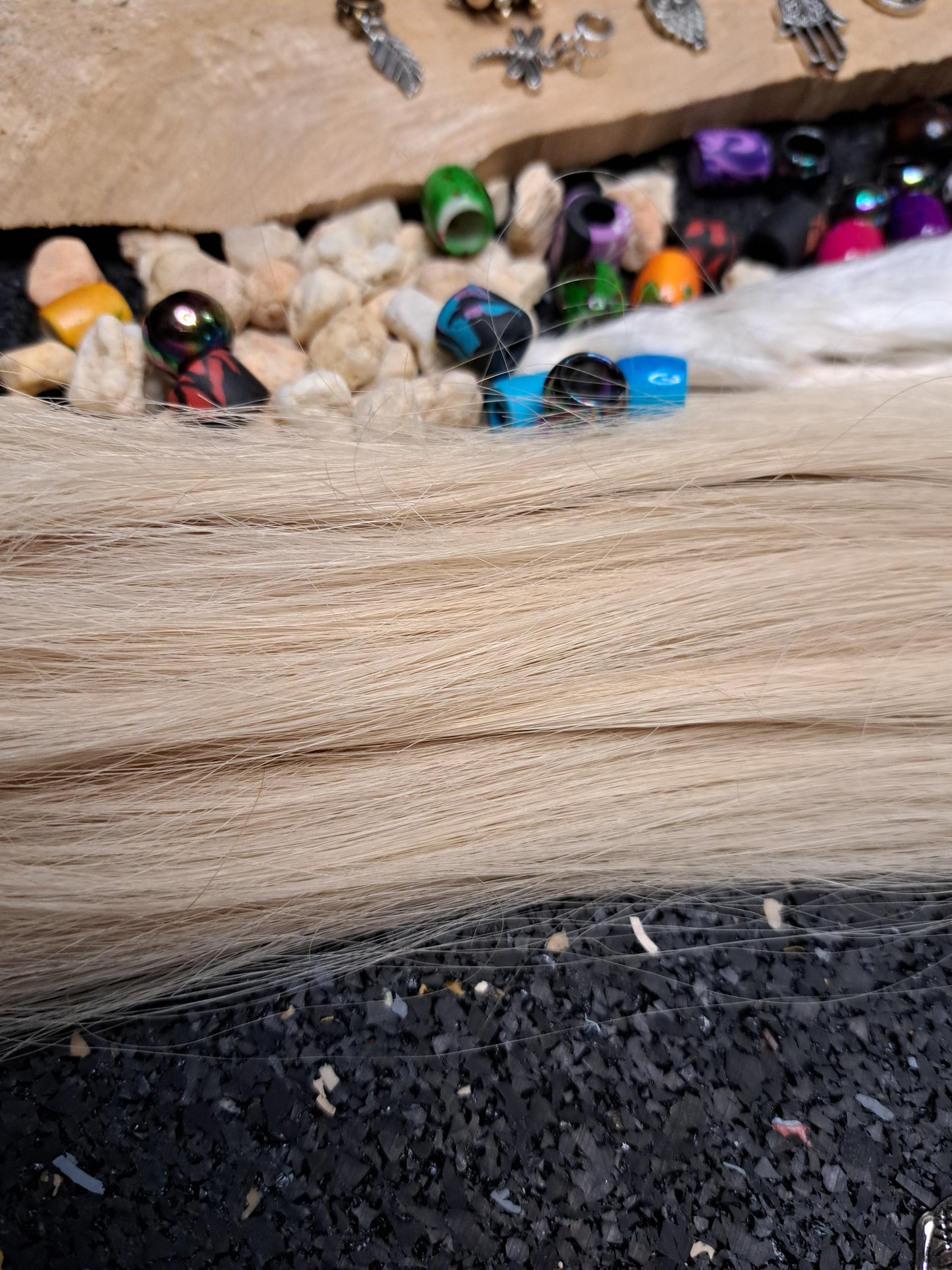 Dread Extensions Lichtblond lange offene Enden 35-40cm