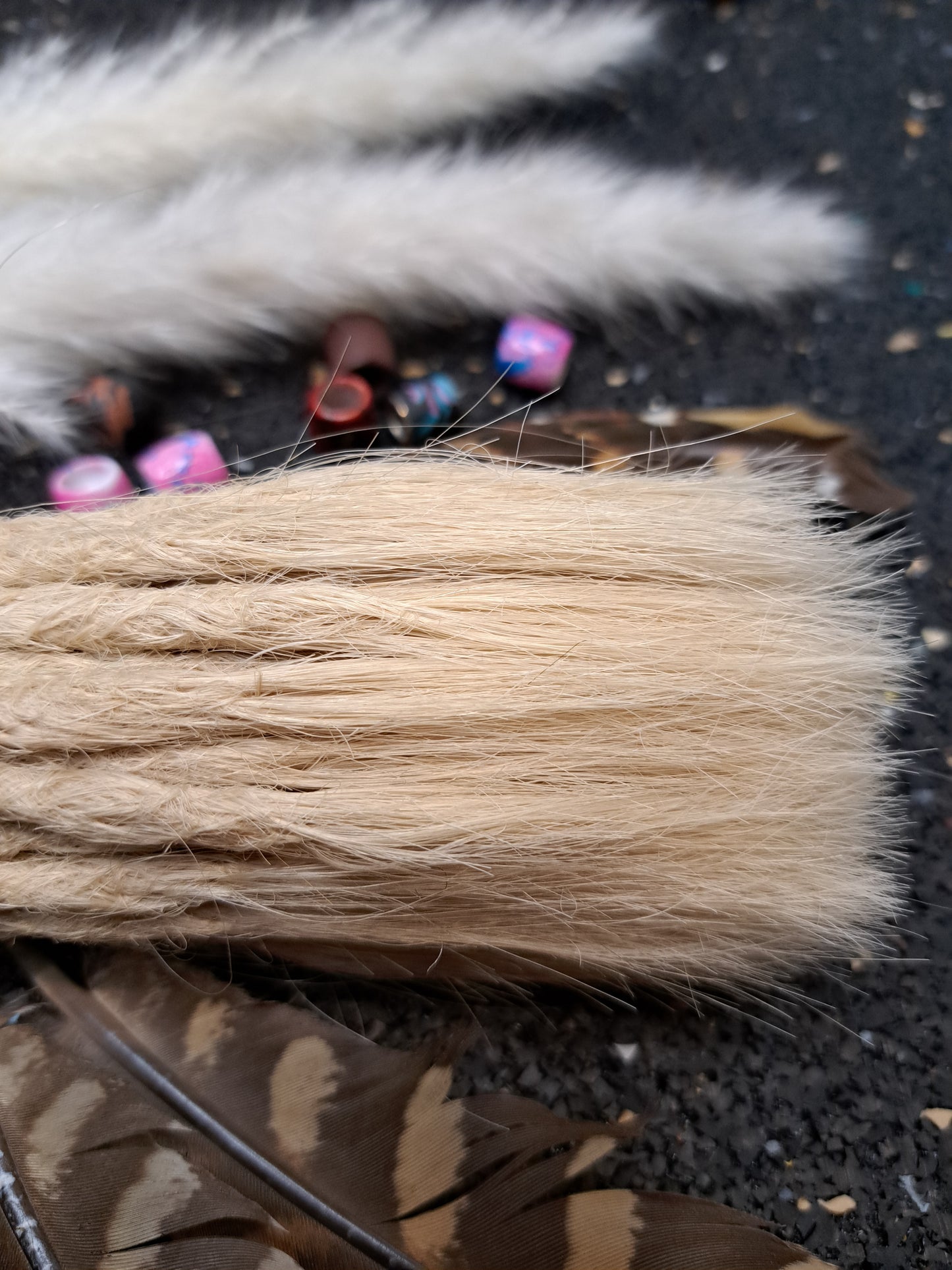 Dread Extensions Lichtblond lange offene Enden 35-40cm