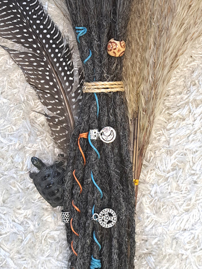Dread Extensions Dunkelgrau 25-30cm