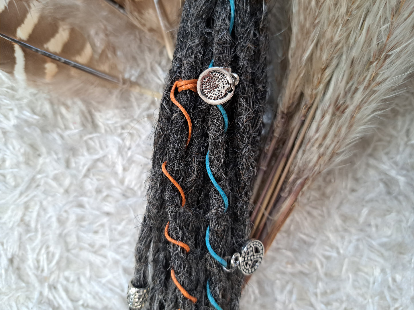 Dread Extensions Dunkelgrau 25-30cm