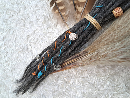 Dread Extensions Dunkelgrau 25-30cm