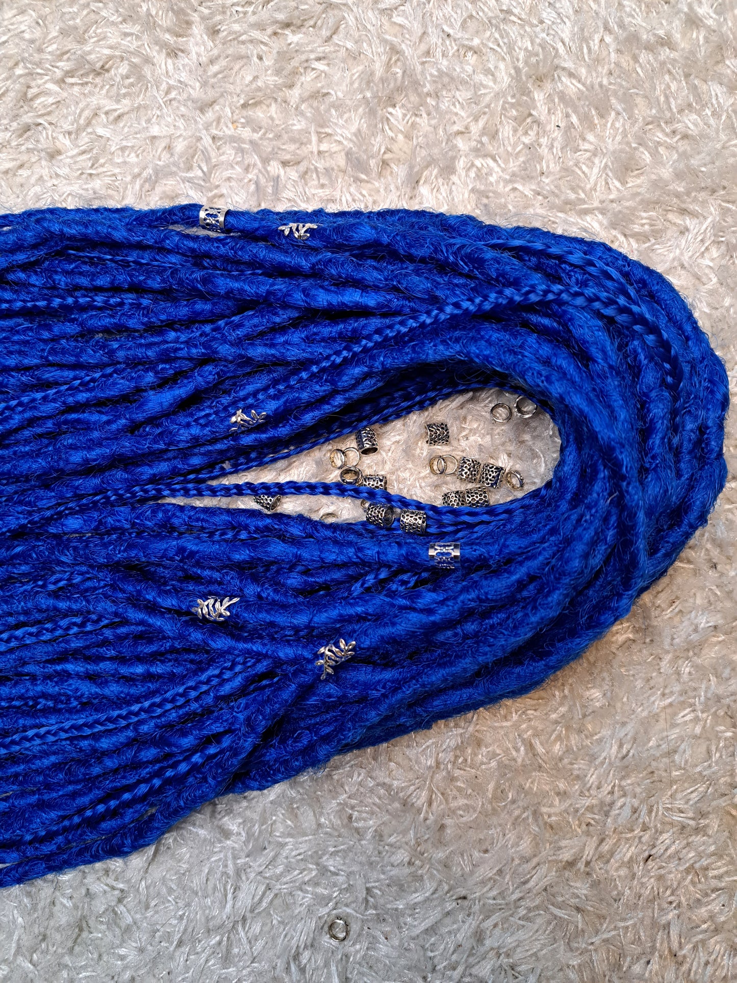 Set Braids Double Ended Blau 130cm