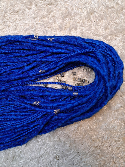 Set Braids Double Ended Blau 130cm