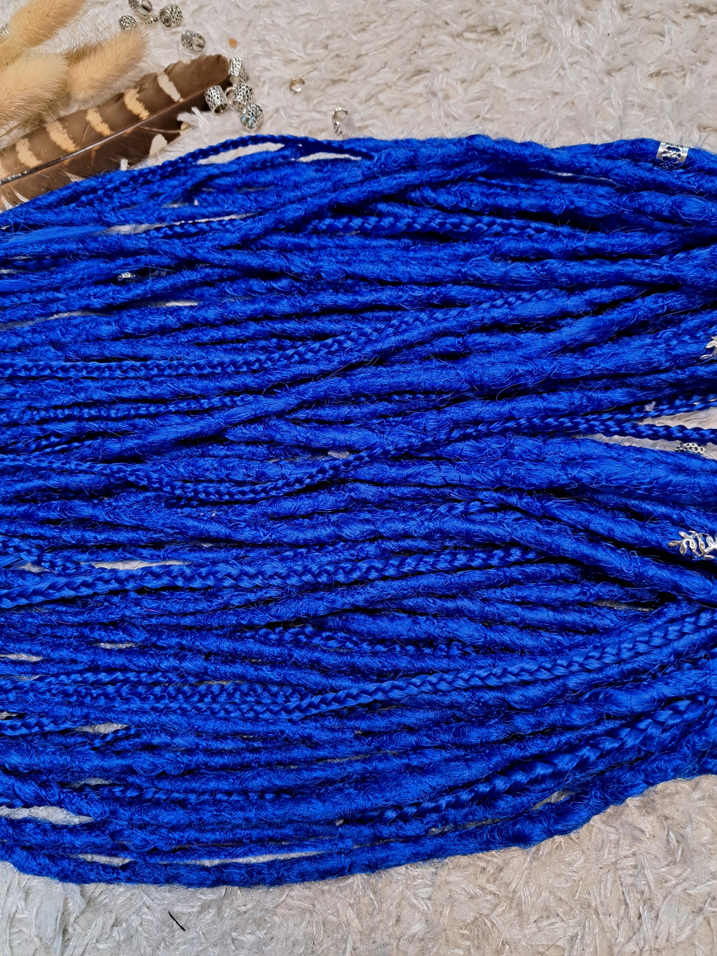 Set Braids Double Ended Blau 130cm