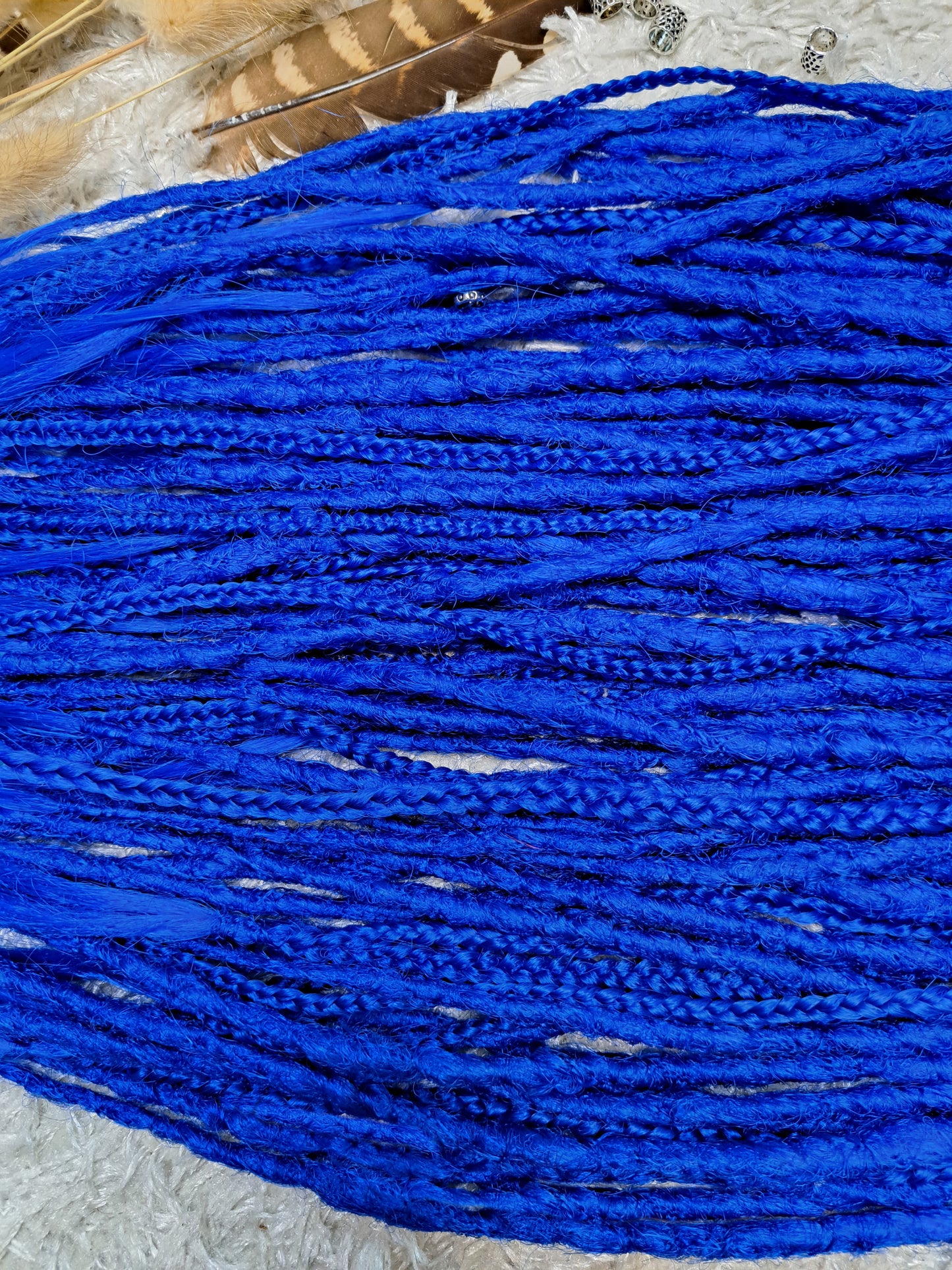 Set Braids Double Ended Blau 130cm