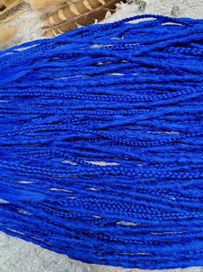 Set Braids Double Ended Blau 130cm