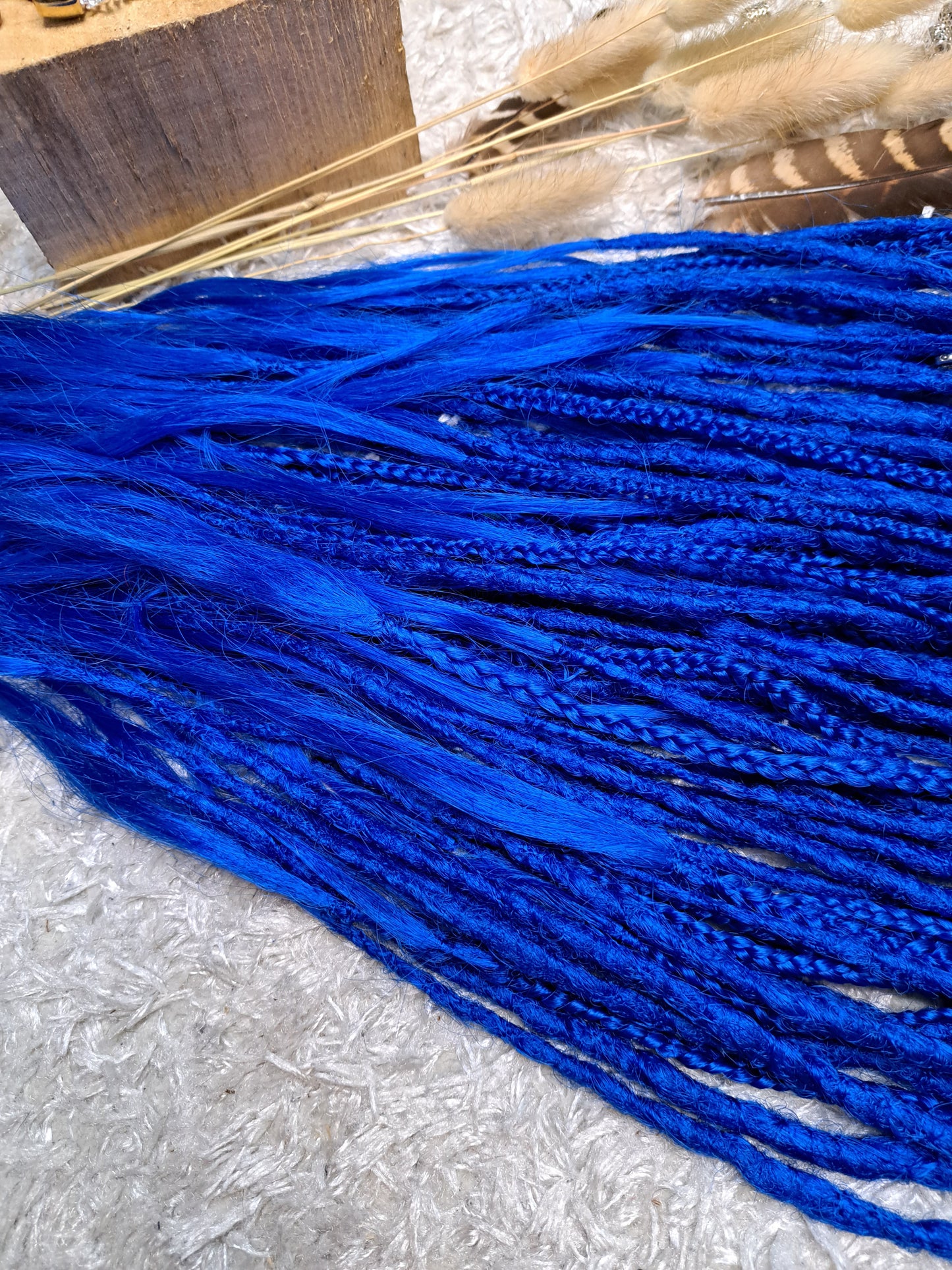 Set Braids Double Ended Blau 130cm