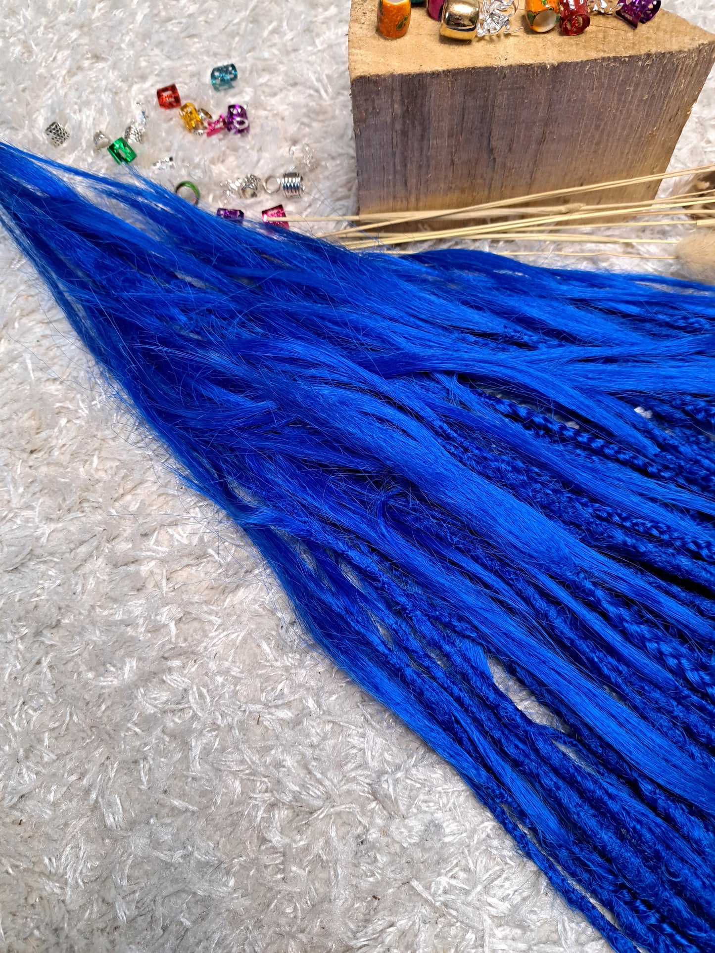 Set Braids Double Ended Blau 130cm