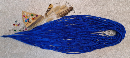 Set Braids Double Ended Blau 130cm