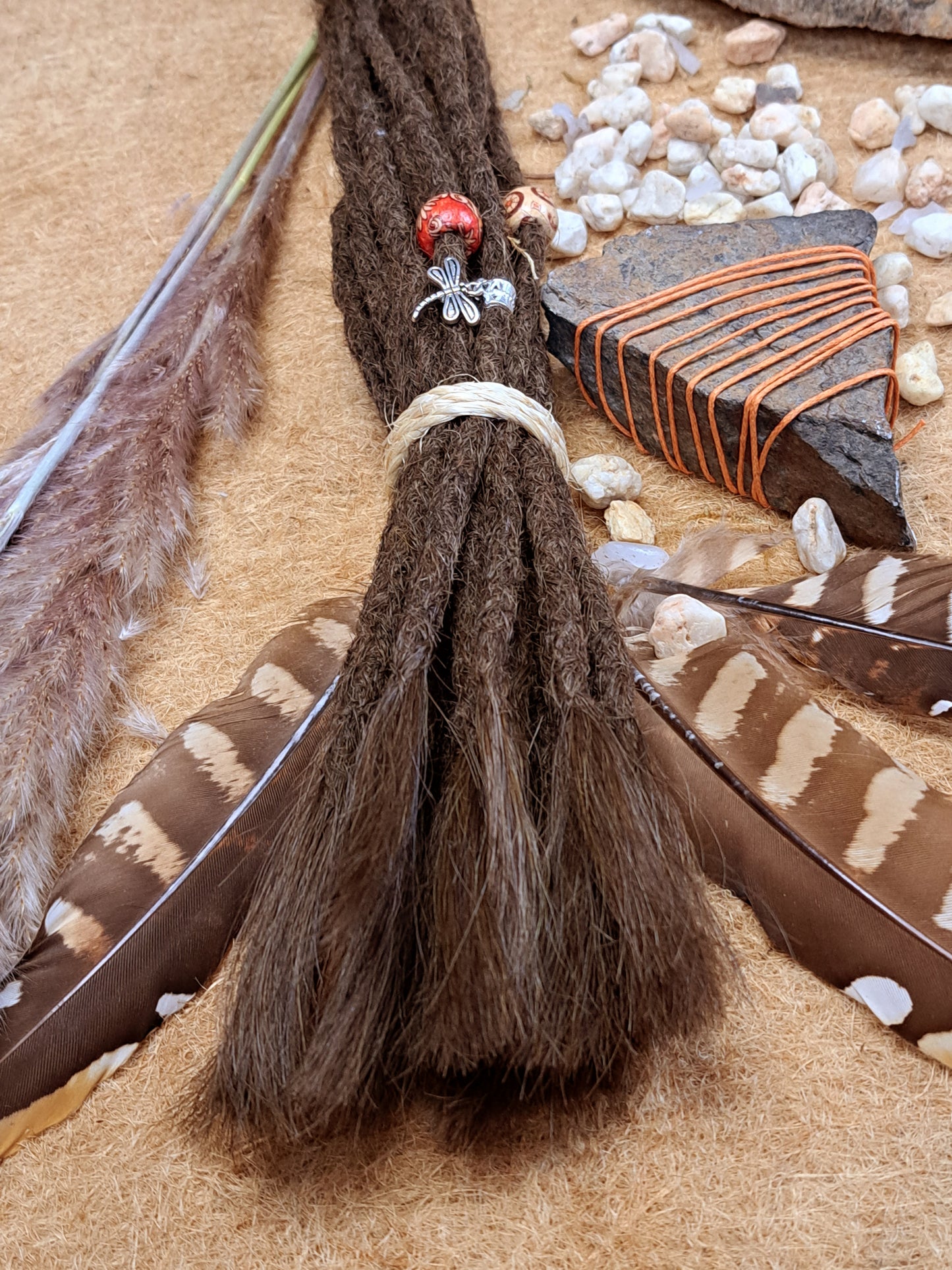 Dread Extensions Haselnussbraun 35-40cm