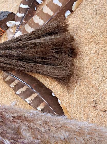 Dread Extensions Haselnussbraun 35-40cm