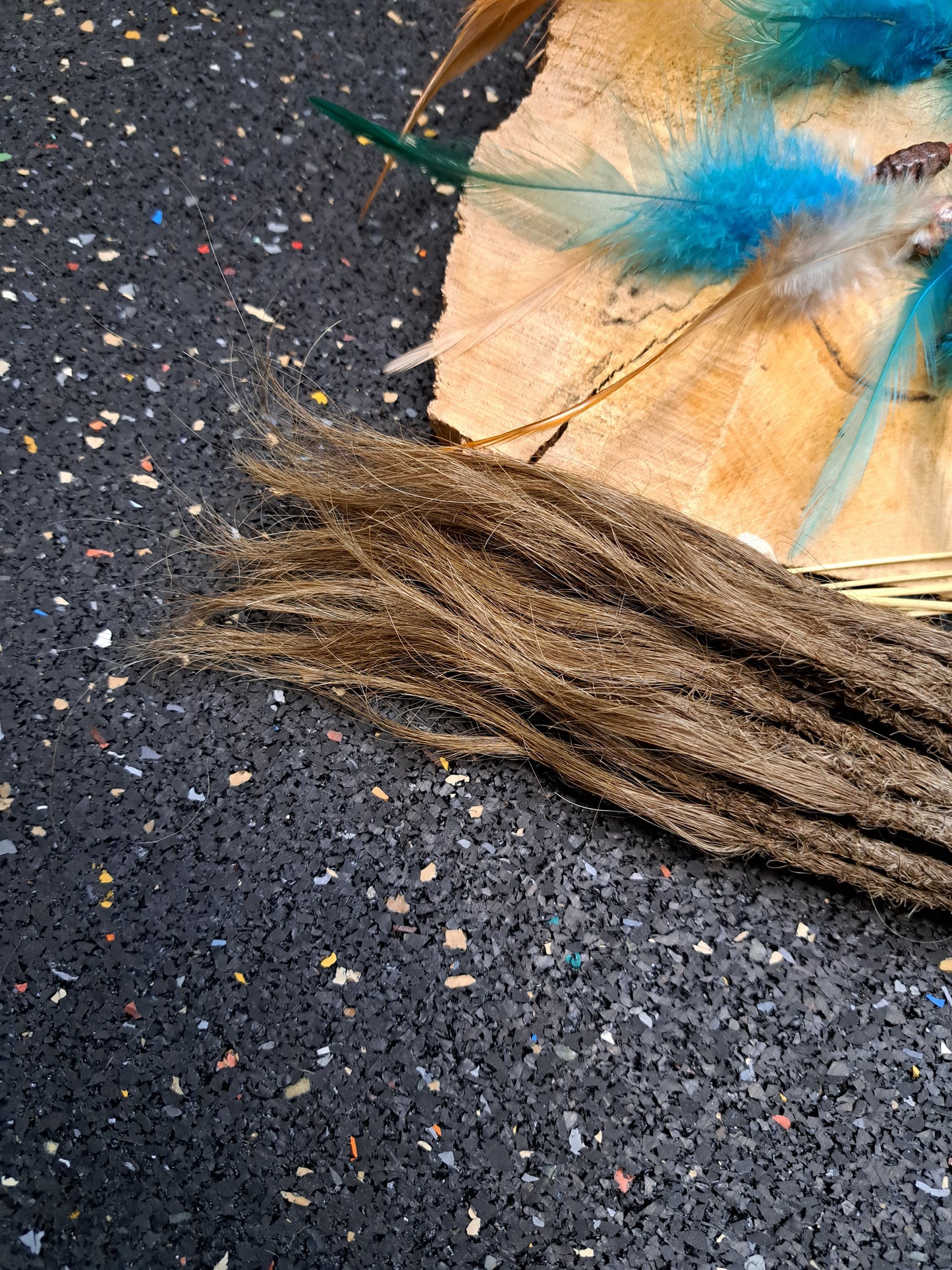 Dread Extensions Braun 35-40cm zum Flechten