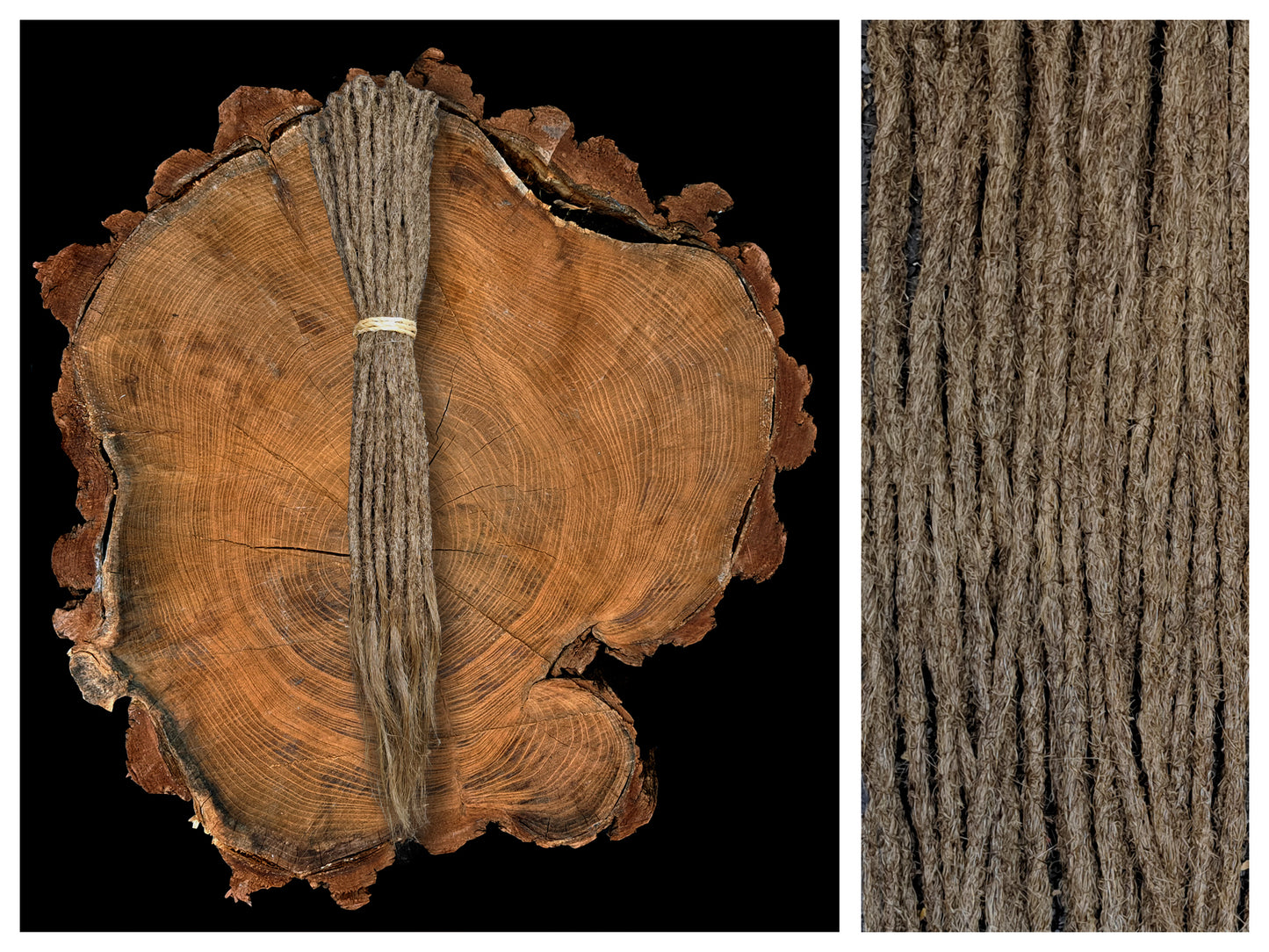 Dread Extensions Braun 35-40cm zum Flechten