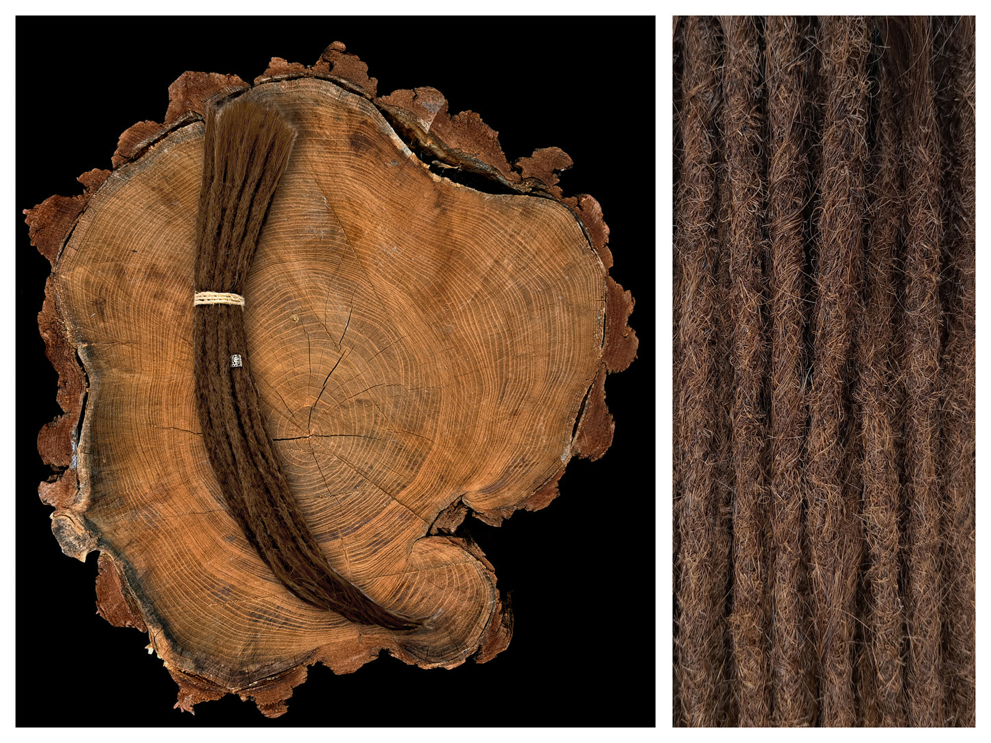 Dread Extensions Haselnussbraun 35-40cm