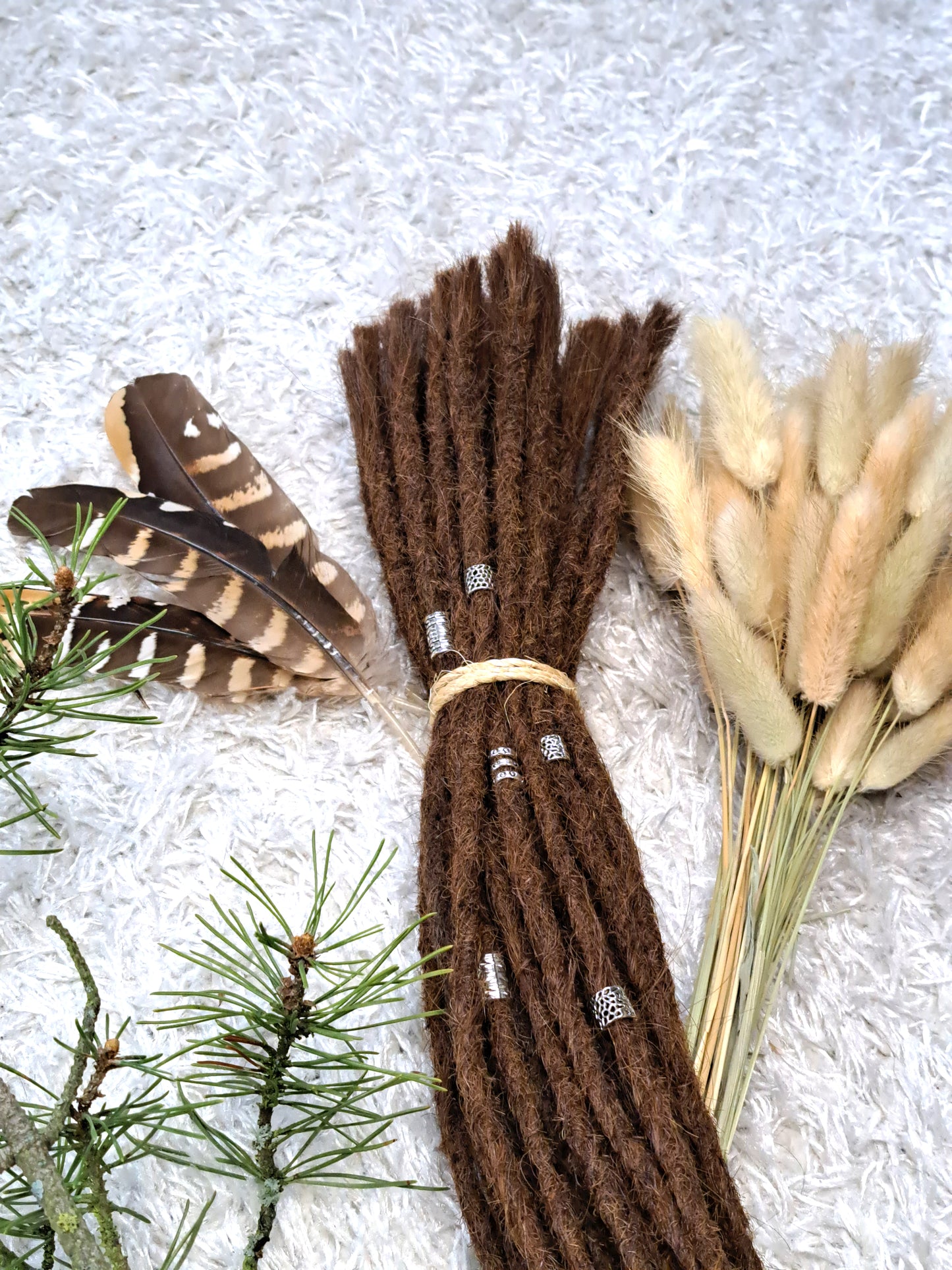 Dread Extensions Haselnussbraun 45-50cm