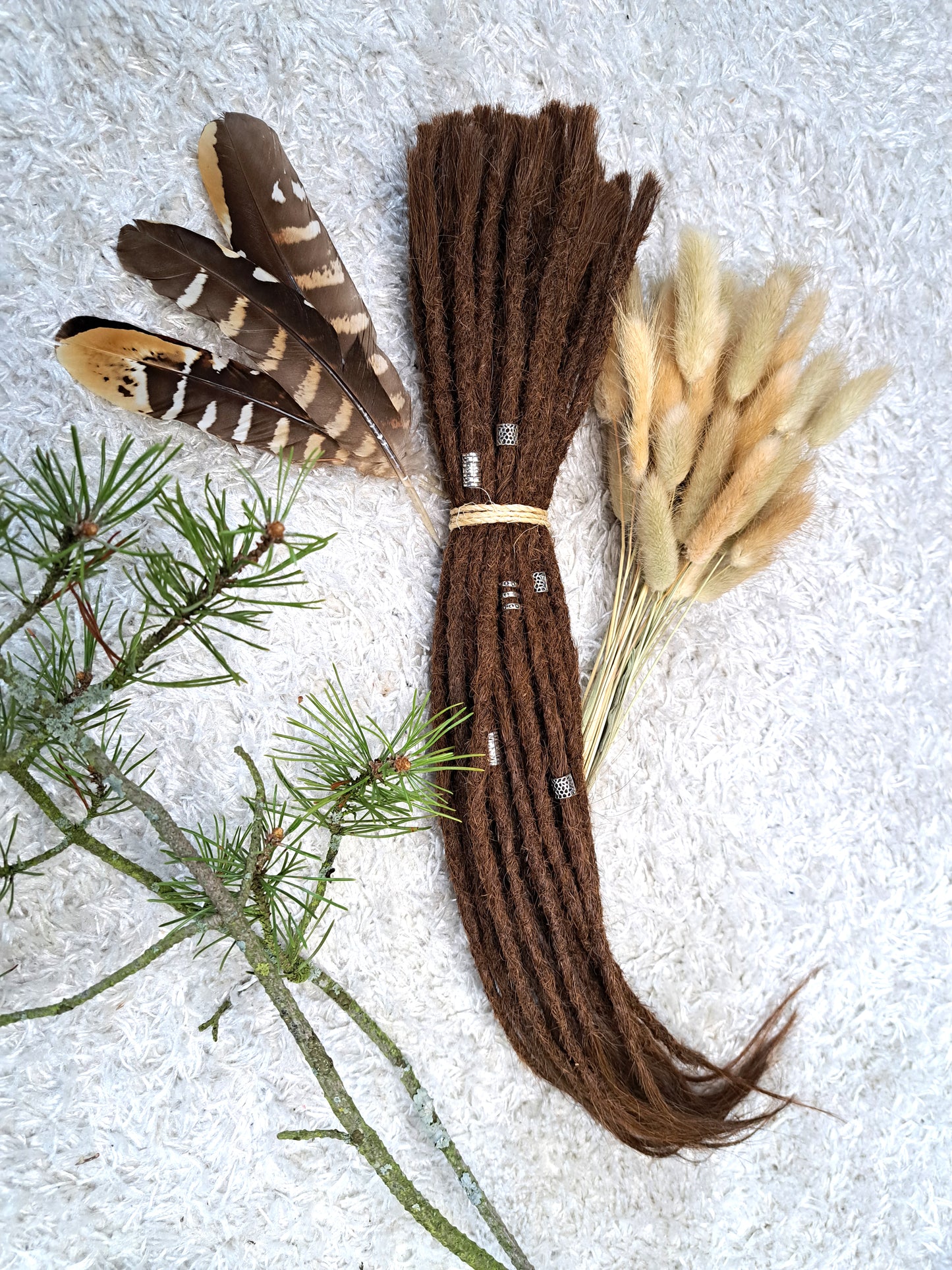 Dread Extensions Haselnussbraun 45-50cm