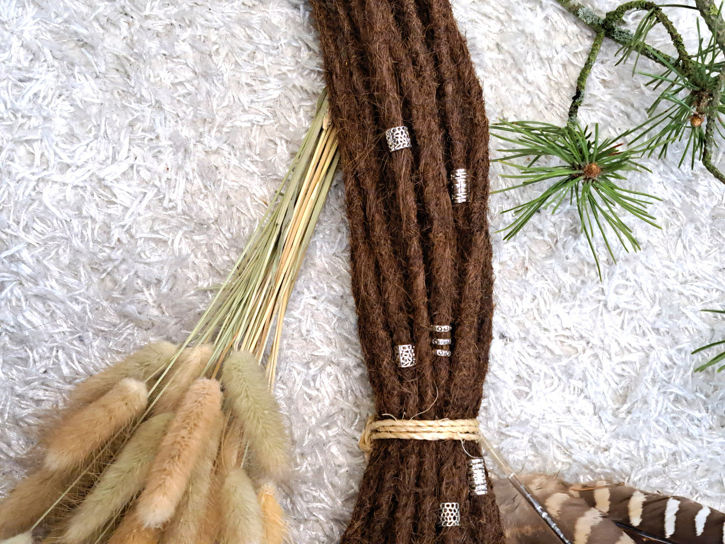 Dread Extensions Haselnussbraun 45-50cm