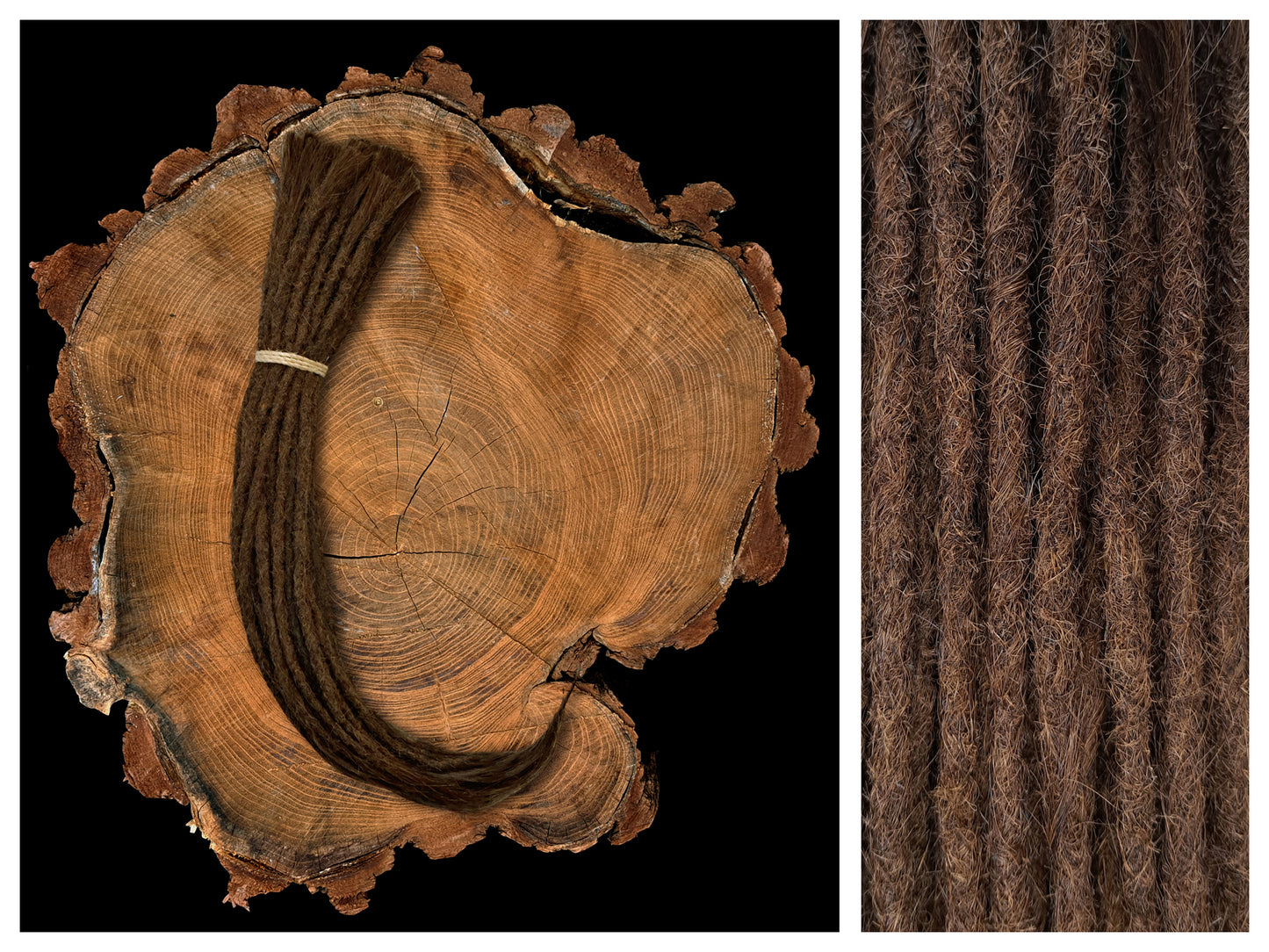 Dread Extensions Haselnussbraun 45-50cm