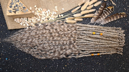Curly Dreadlocks Single Ended Blond 55cm