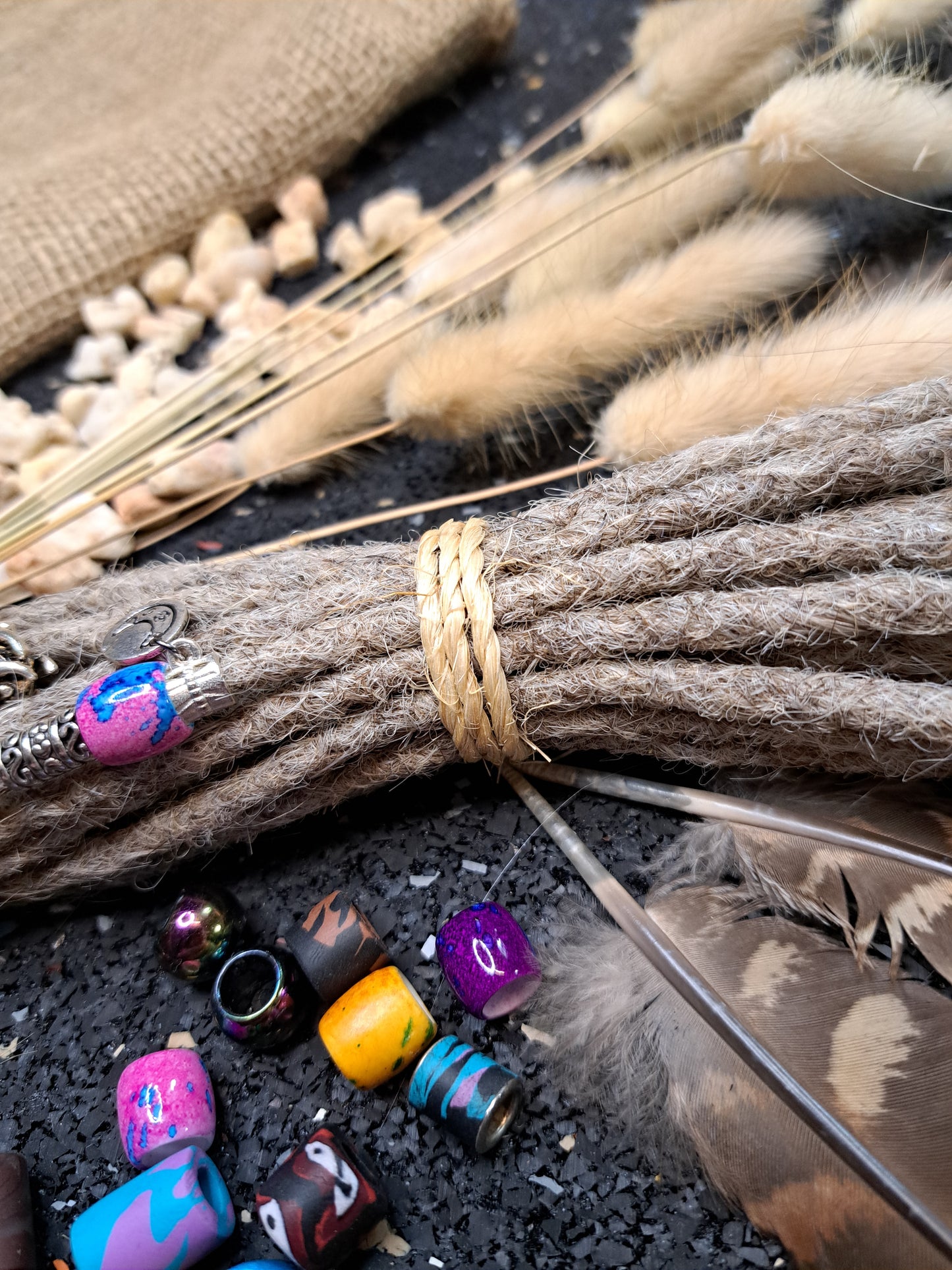 Dread Extensions Hellgrau 35-40cm