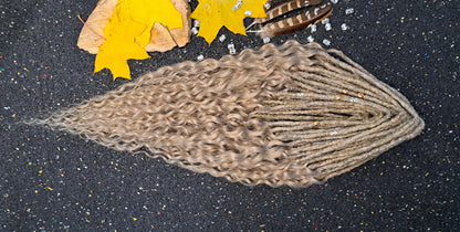 Curly Dreadlocks Double Ended Blond 55cm
