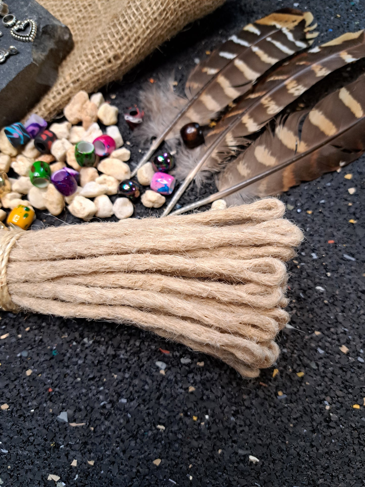 Dread Extensions Lichtblond 35-40cm zum Flechten